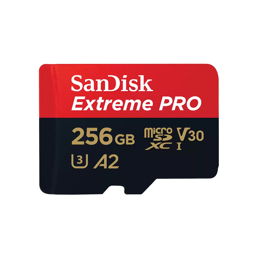 256 GB MICRO SD CARD (ไมโครเอสดีการ์ด) SANDISK EXTREME PRO MICROSDXC UHS-I CARD (SDSQXCD-256G-GN6MA)