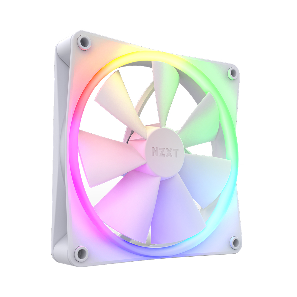 CASE FAN (พัดลมเคส) NZXT F140 RGB (MATTE WHITE)