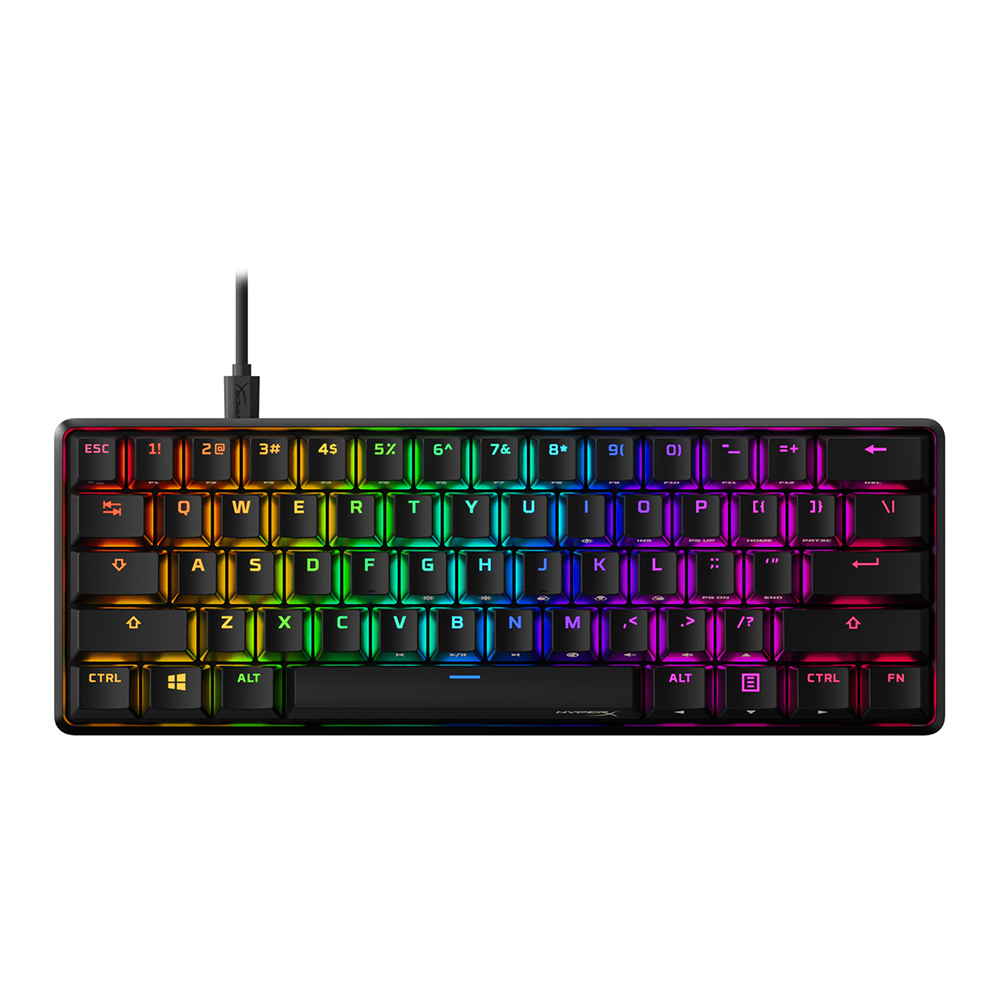 KEYBOARD (คีย์บอร์ด) HYPERX ALLOY ORIGINS 60 (BLACK) (HYPERX AQUA SWITCH - RGB - EN)