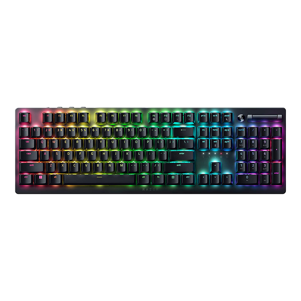 WIRELESS KEYBOARD (คีย์บอร์ดไร้สาย) RAZER DEATHSTALKER V2 PRO (BLACK) (RAZER LINEAR LOW-PROFILE OPTICAL SWITCH - RAZER CHROMA RGB - EN)