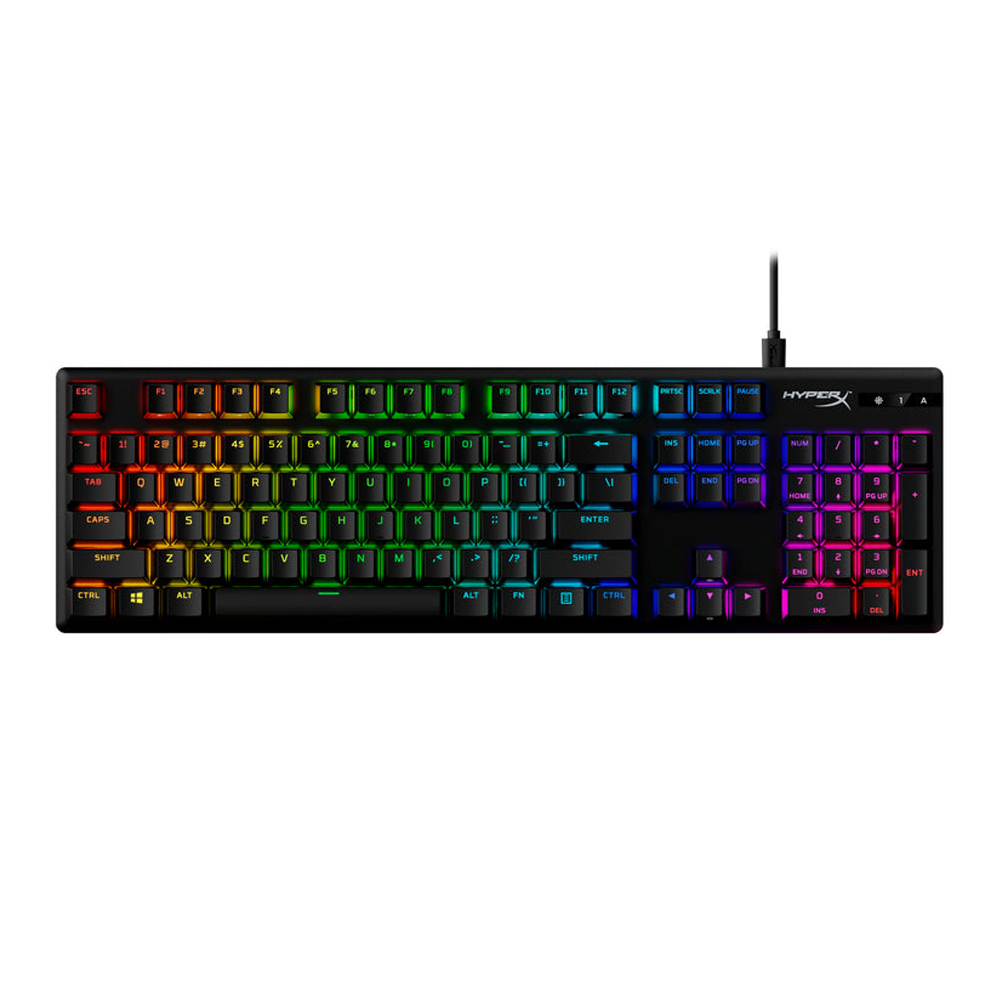 KEYBOARD (คีย์บอร์ด) HYPERX ALLOY ORIGINS PBT (HYPERX RED SWITCH - RGB - EN/TH)