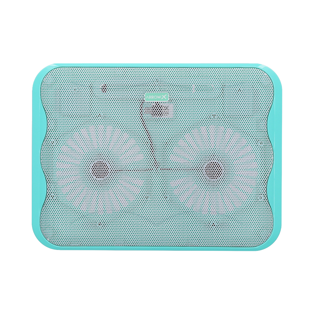 COOLING PAD (อุปกรณ์ระบายความร้อนโน้ตบุ๊ค) ARROW-X M-803 GREEN