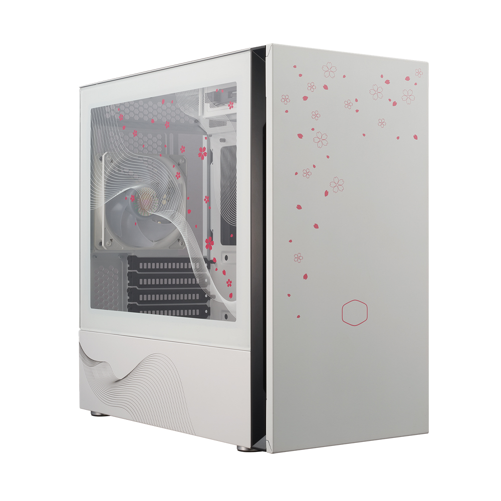 CASE (เคส) COOLER MASTER SILENCIO S400 SAKURA LIMITED EDITION (MCS-S400-WG5N-S00) WHITE-PINK