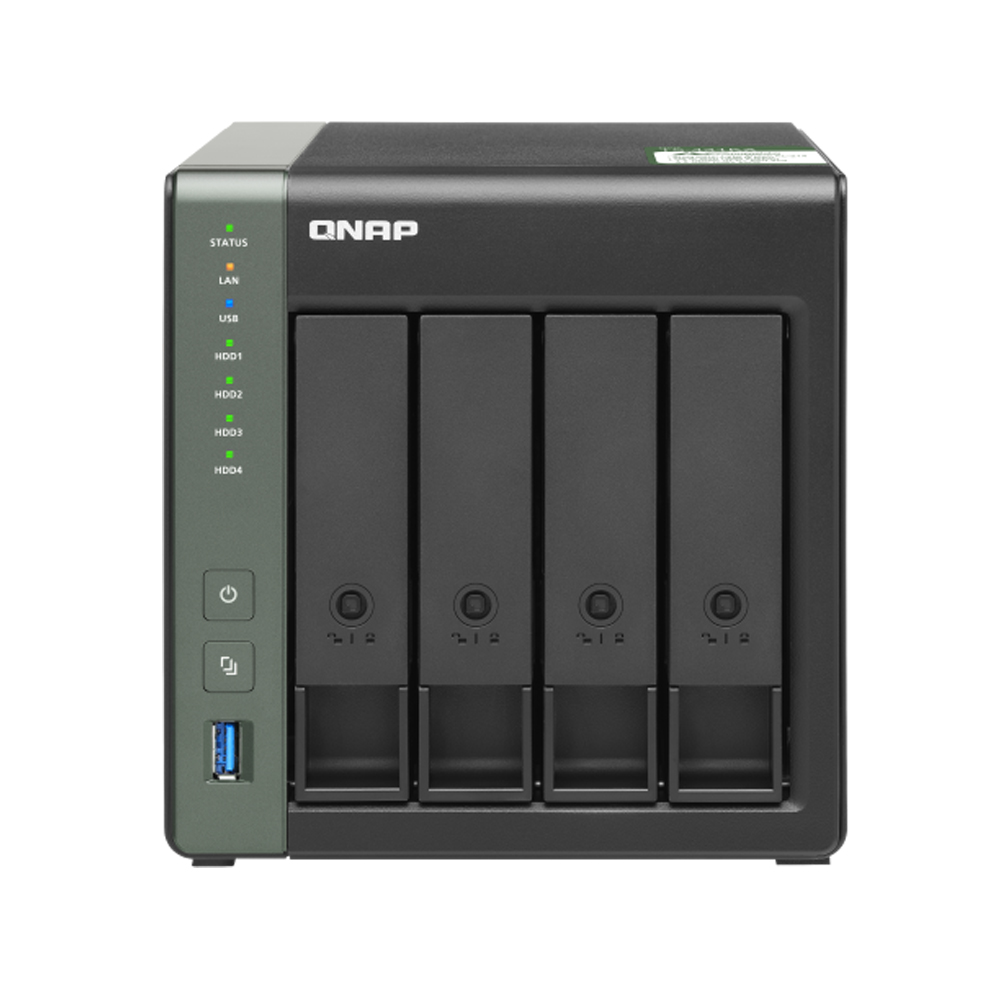 NAS (อุปกรณ์จัดเก็บข้อมูลบนเครือข่าย) QNAP TS-431X3-4G /4-BAY ANNAPURNA LABS AL314 4-CORE /4 GB DDR3