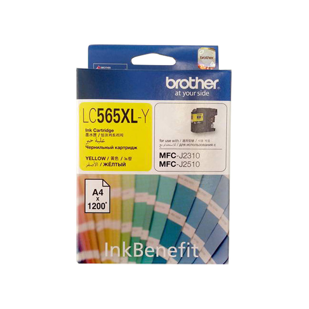 INK CARTRIDGE (ตลับหมึกสำหรับเครื่องพิมพ์) BROTHER CARTRIDGE FOR MFC-J2510 (LC-565XLY) YELLOW