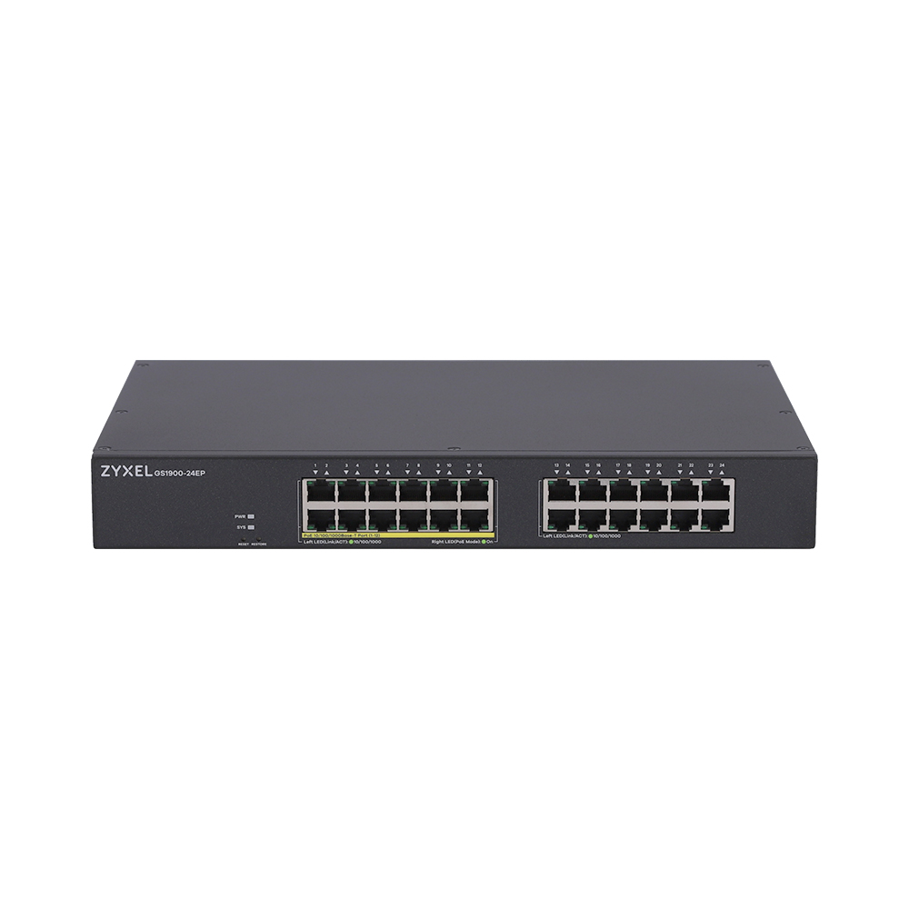 SWITCH (สวิตซ์) ZYXEL SWITCH HUB 24 PORT (GS1900-24EP) GB PORT MANAGED PoE