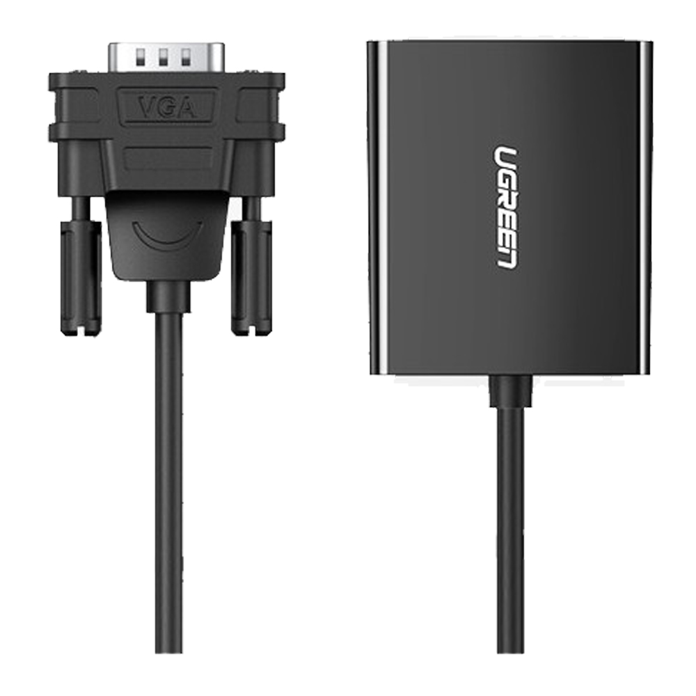 ADAPTER/CONVERTER (อุปกรณ์แปลงสัญญาณ) UGREEN VGA TO HDMI [50945]
