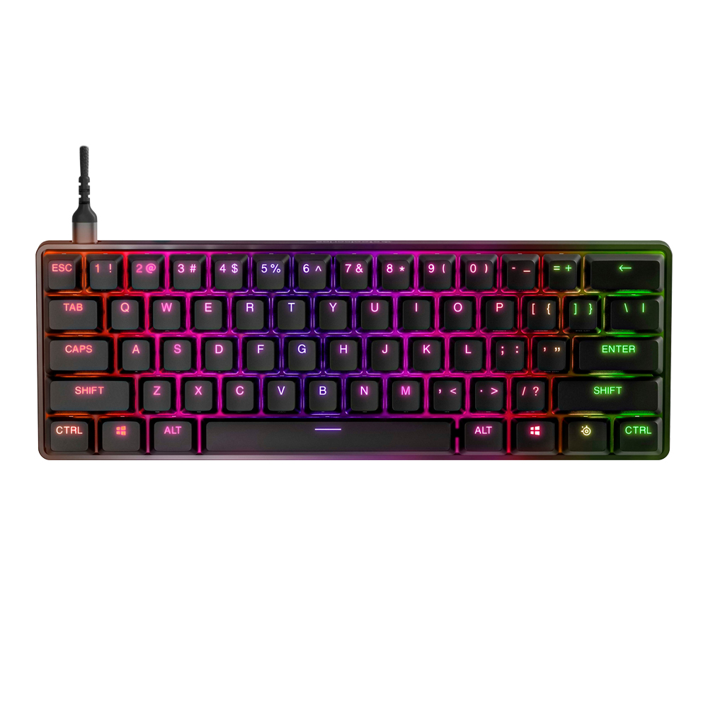 KEYBOARD (คีย์บอร์ด) STEELSERIES APEX 9 MINI (BLACK) (STEELSERIES LINEAR OPTIPOINT OPTICAL SWITCH - RGB - EN)