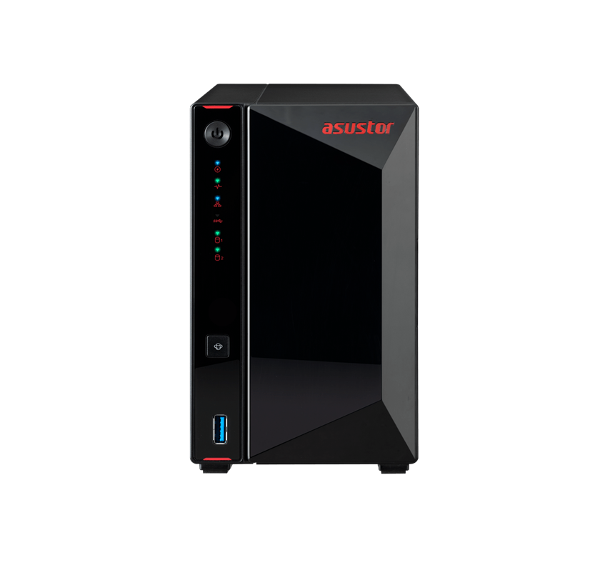 NAS (อุปกรณ์จัดเก็บข้อมูลบนเครือข่าย) ASUSTOR 2-BAY (AS5202T) INTEL CELERON J4005 DUAL CORE 2GHz 2GB DDR4 SODIMM
