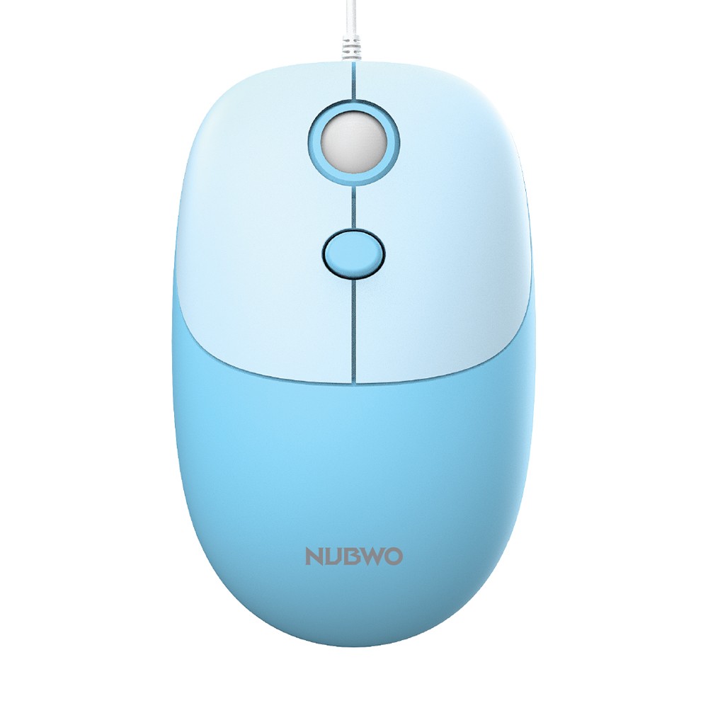 MOUSE (เมาส์) NUBWO (NM156) USB OPTICAL BLUE