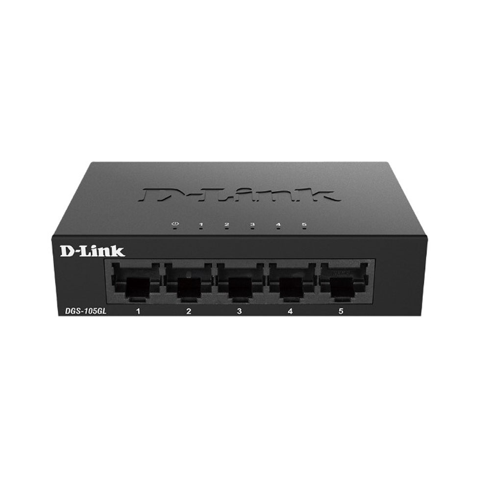 SWITCH (สวิตช์) D-LINK DGS-105GL - 5 PORTS GIGABIT METAL UNMANAGED DESKTOP SWITCH