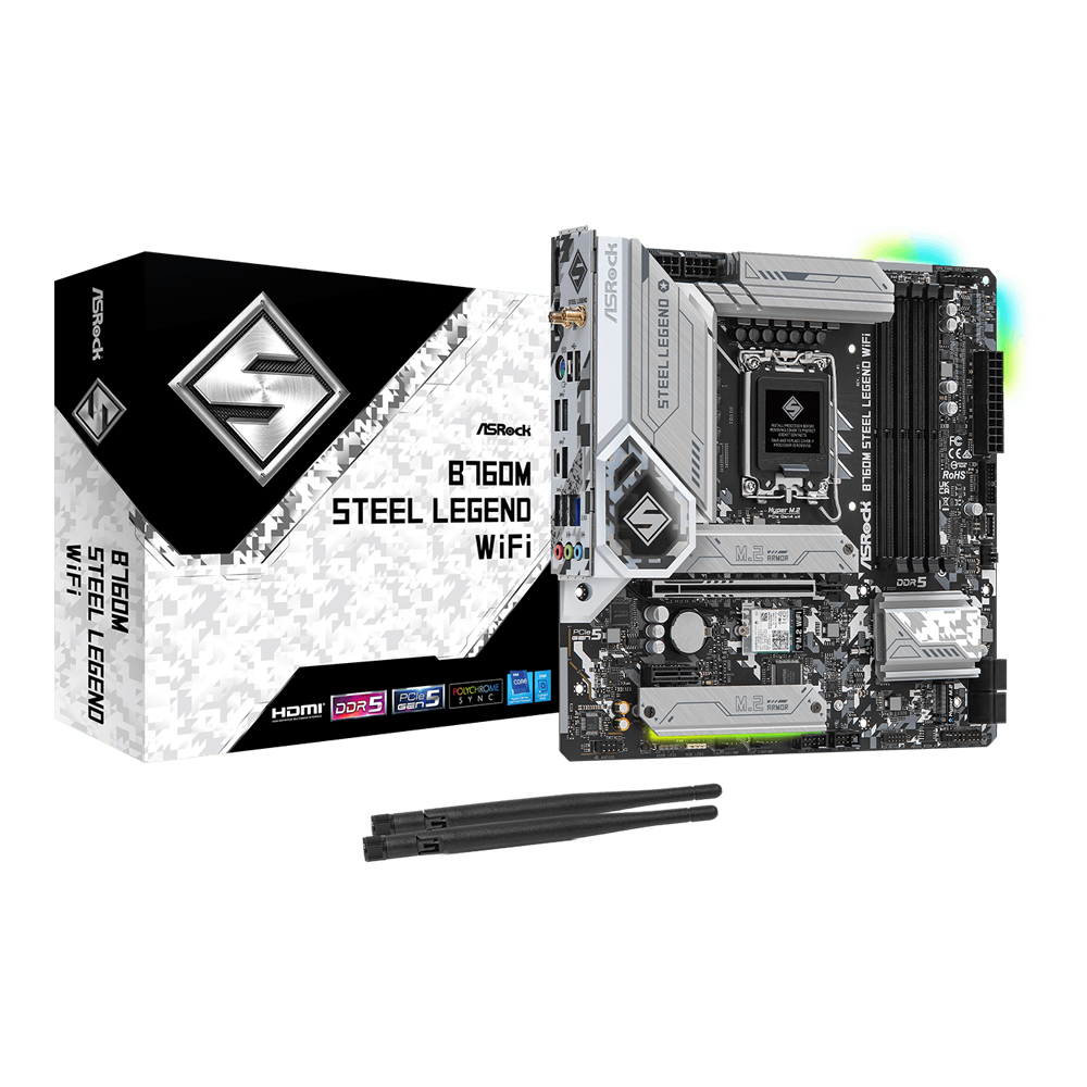 ASRock B760M Steel Legend WiFi DDR5 Micro-ATX