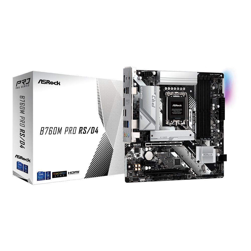 ASRock B760M Pro RS/D4 (DDR4) (Micro-ATX)