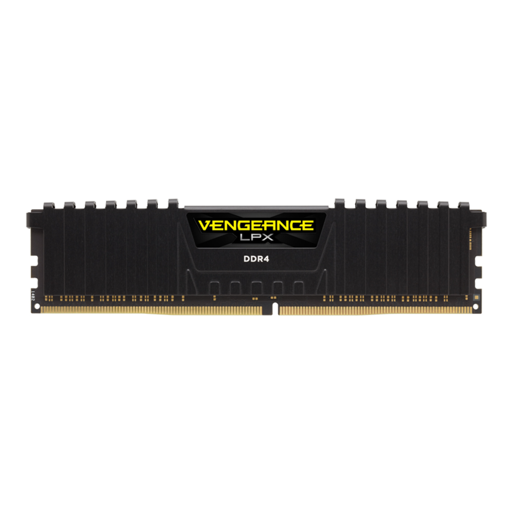 16GB (16GBx1) DDR4 3200MHz RAM (หน่วยความจำ) CORSAIR VENGEANCE LPX DDR4 (BLACK) (CMK16GX4M1E3200C16)