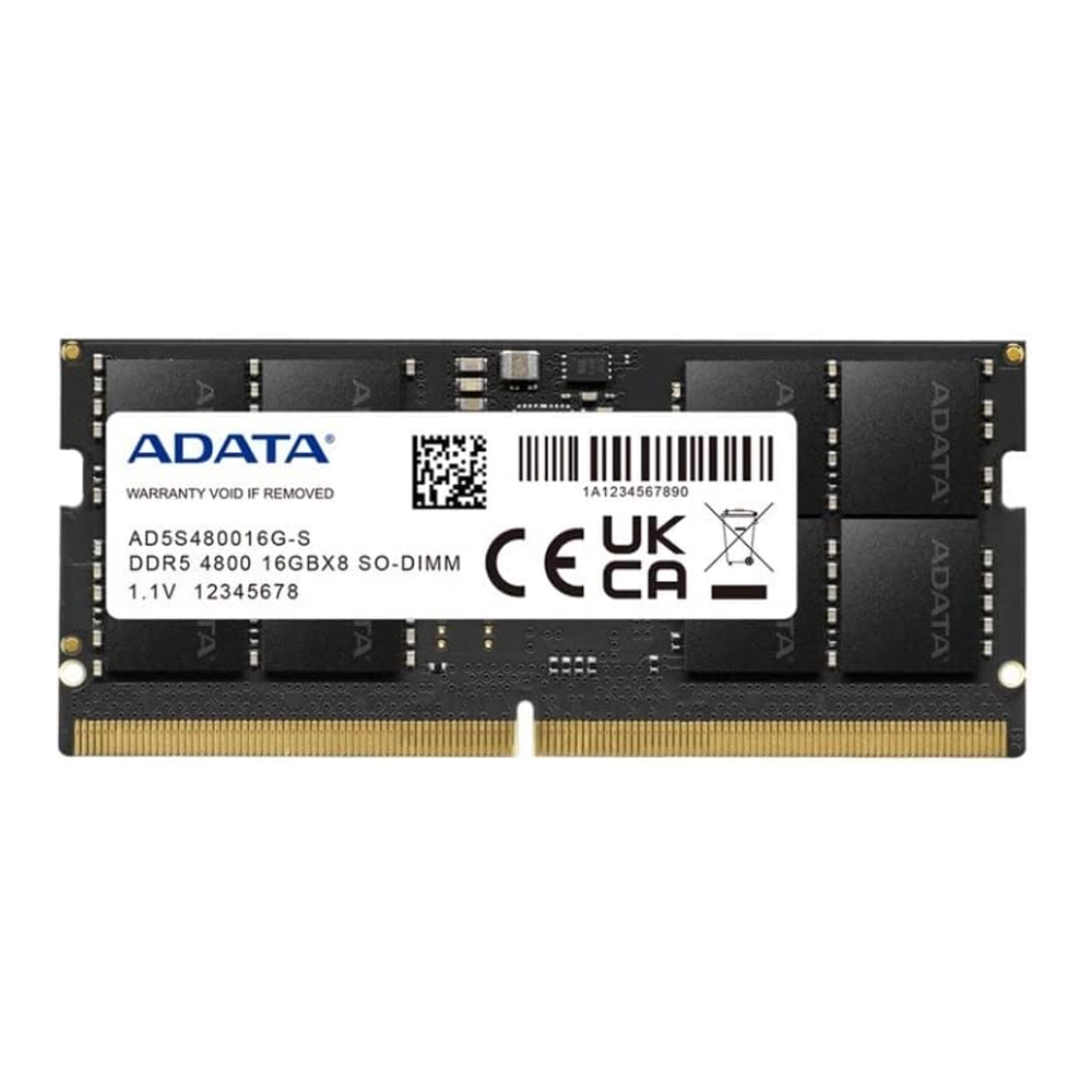 16GB (16GBx1) DDR5 4800MHz SO-DIMM RAM (หน่วยความจำ) ADATA (AD5S480016G-S)