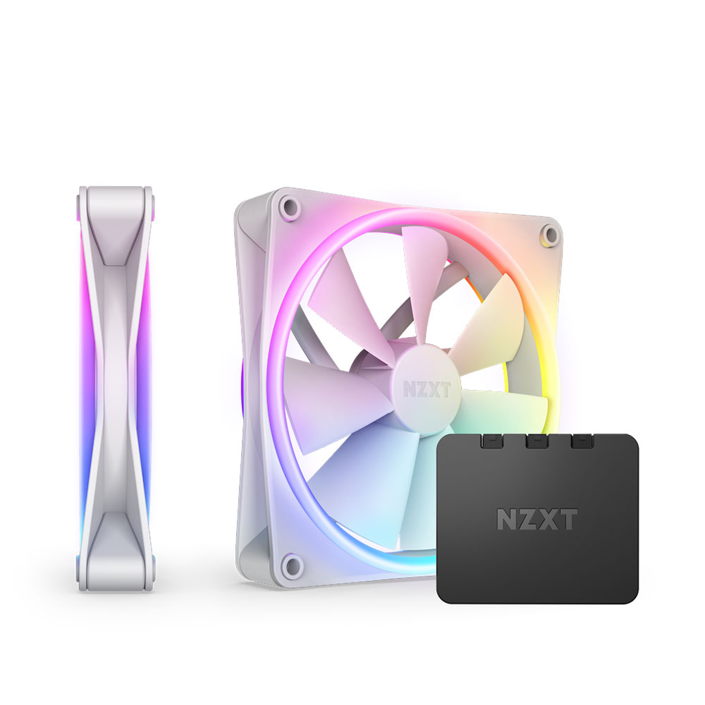 CASE FAN (พัดลมเคส) NZXT F140 RGB DUO TWIN PACK WHITE