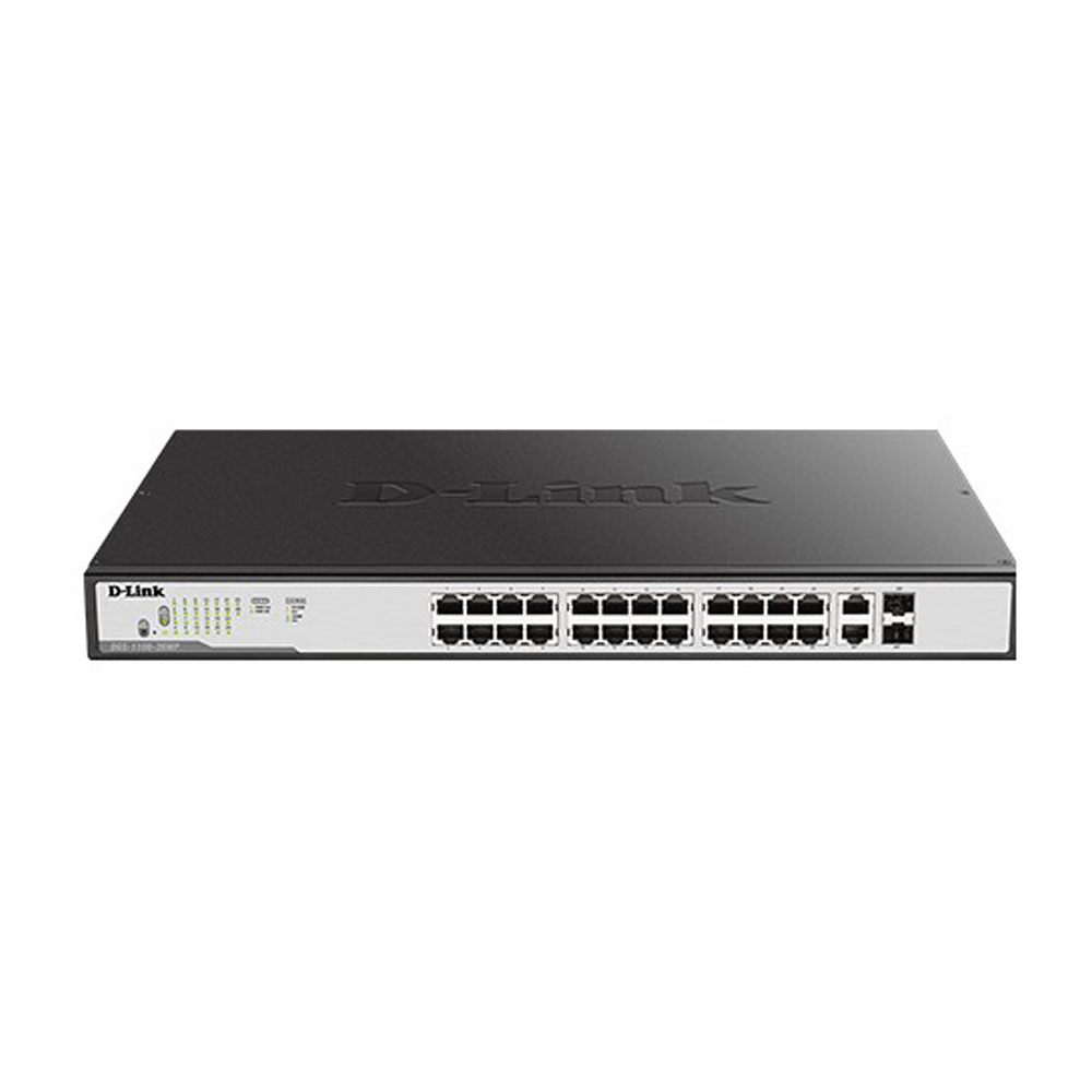 SWITCH (สวิตซ์) D-LINK 26 PORT GIGABIT SMART MANAGED POE (DGS-1100-26MPV2)