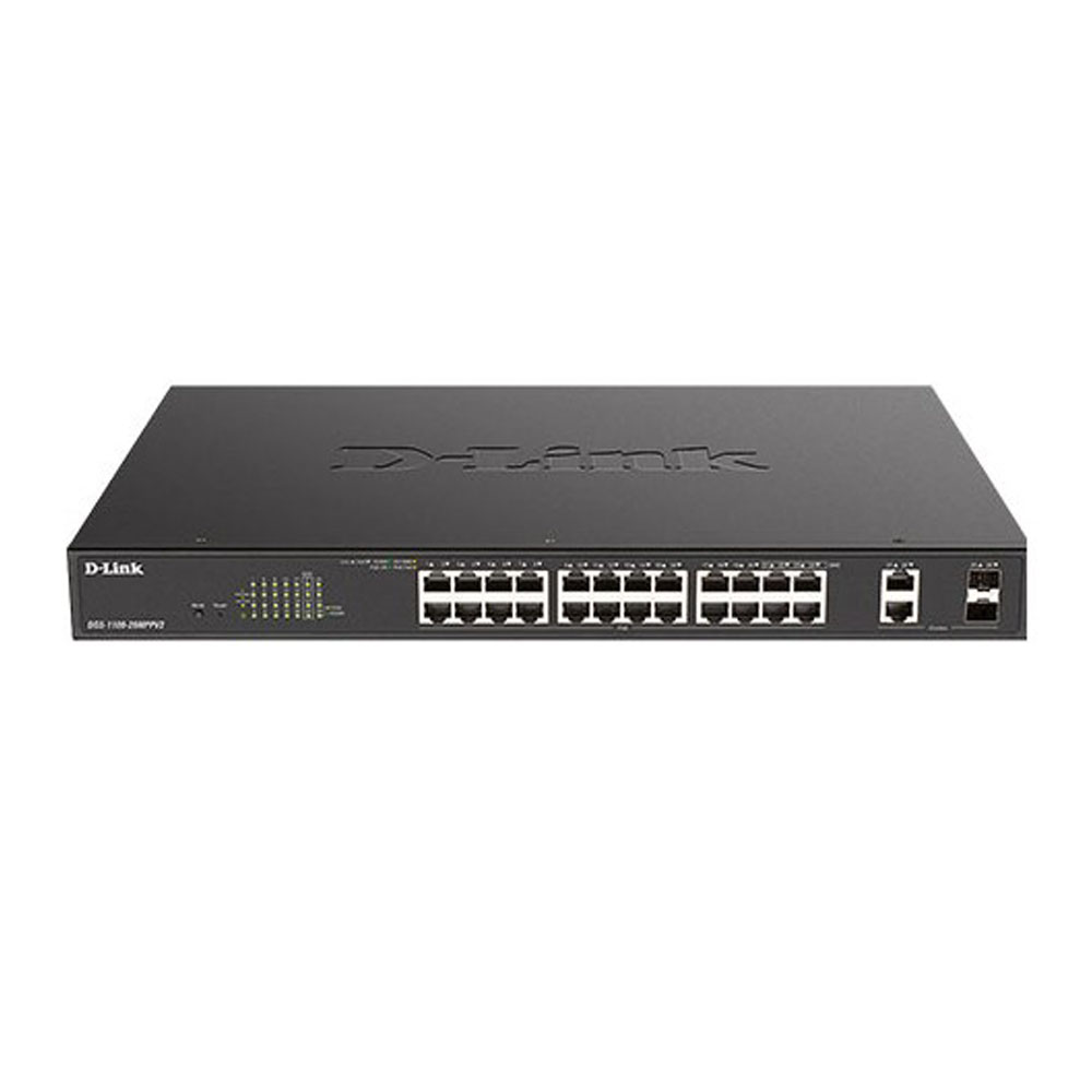SWITCH (สวิตซ์) D-LINK 26 PORT GIGABIT SMART MANAGED POE (DGS-1100-26MPPV2)