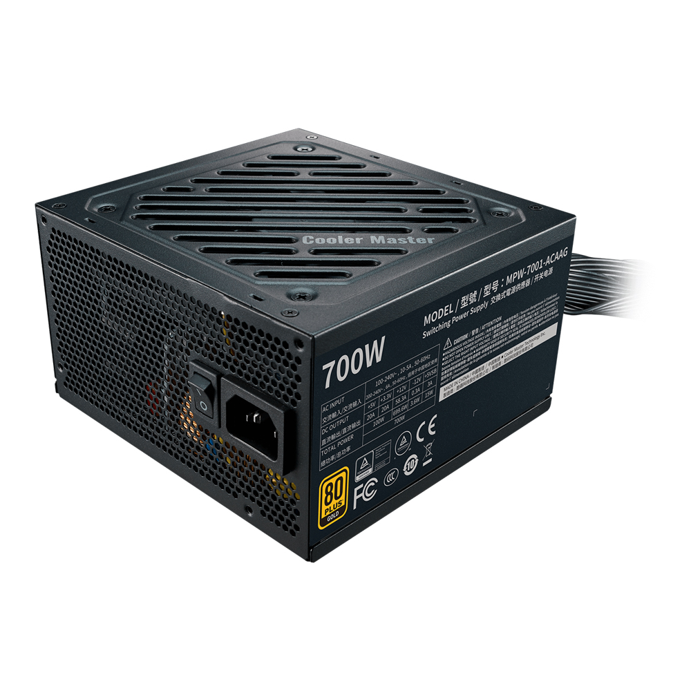 POWER SUPPLY (อุปกรณ์จ่ายไฟ) COOLER MASTER G700 GOLD - 700W 80 PLUS GOLD (MPW-7001-ACAAG-EU) (BLACK) (ATX)