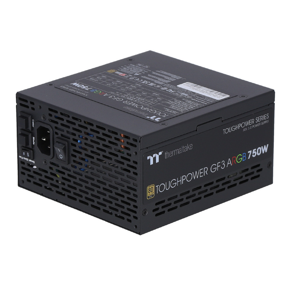 POWER SUPPLY (อุปกรณ์จ่ายไฟ) THERMALTAKE TOUGHPOWER GF3 ARGB 750W GOLD - TT PREMIUM EDITION - 750W 80 PLUS GOLD BLACK ATX (PS-TPD-0750F4FAGE-1)