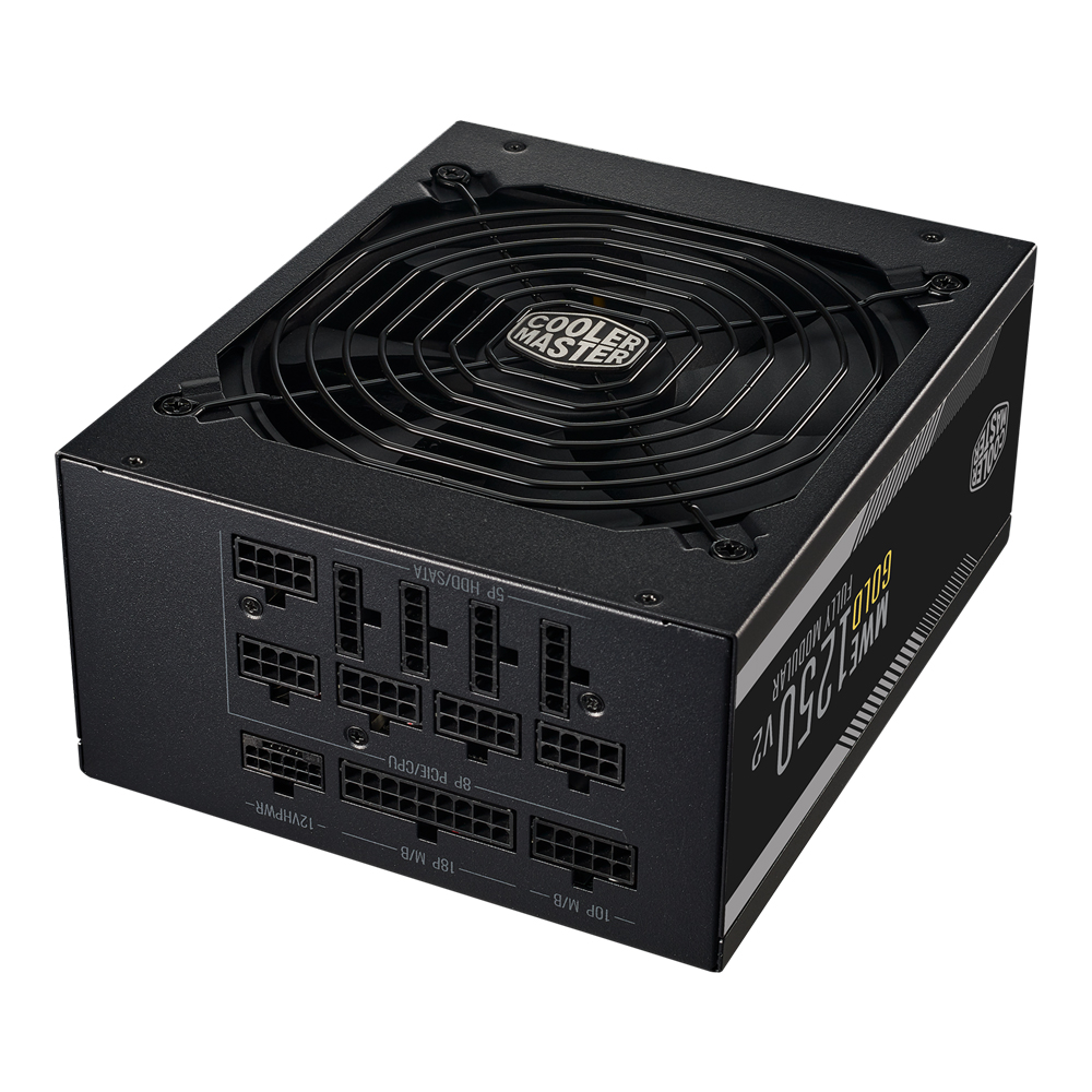 POWER SUPPLY (อุปกรณ์จ่ายไฟ) COOLER MASTER MWE GOLD 1250 - V2 ATX 3.0 - 1250W 80 PLUS GOLD BLACK ATX (MPE-C501-AFCAG-3EU)