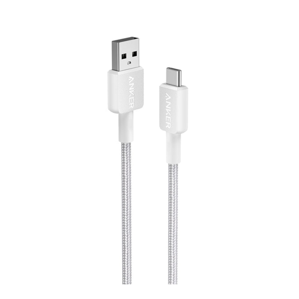 CHARGER CABLE (สายชาร์จ) ANKER 322 USB-A TO USB-C 0.9 METER (AK358) (WHITE)
