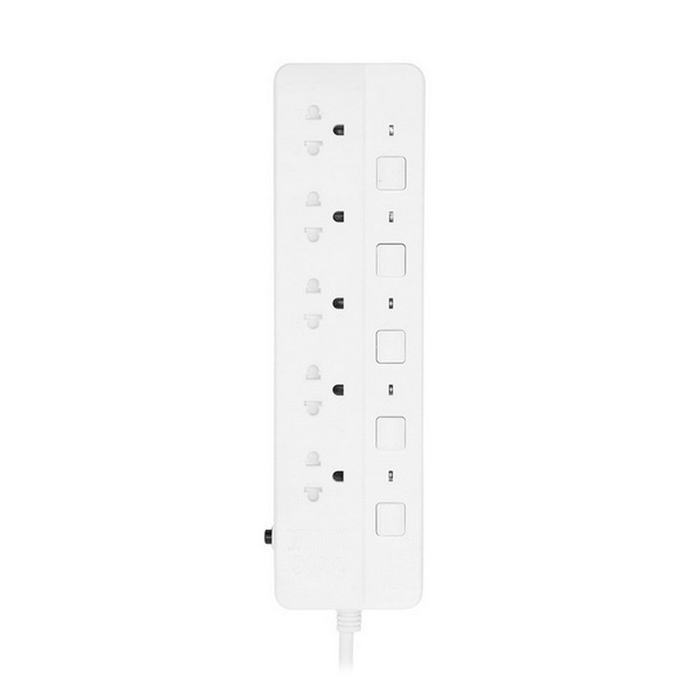 PLUG (ปลั๊กไฟ) VOX 5 SOCKET 5 SWITCH (F5ST3-VSA1-5501) 3.0 METER (WHITE)