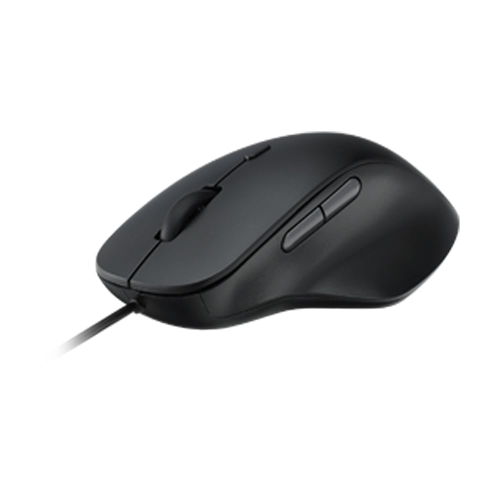 MOUSE (เมาส์) RAPOO N500-BK WIRED OPTICAL (BLACK)