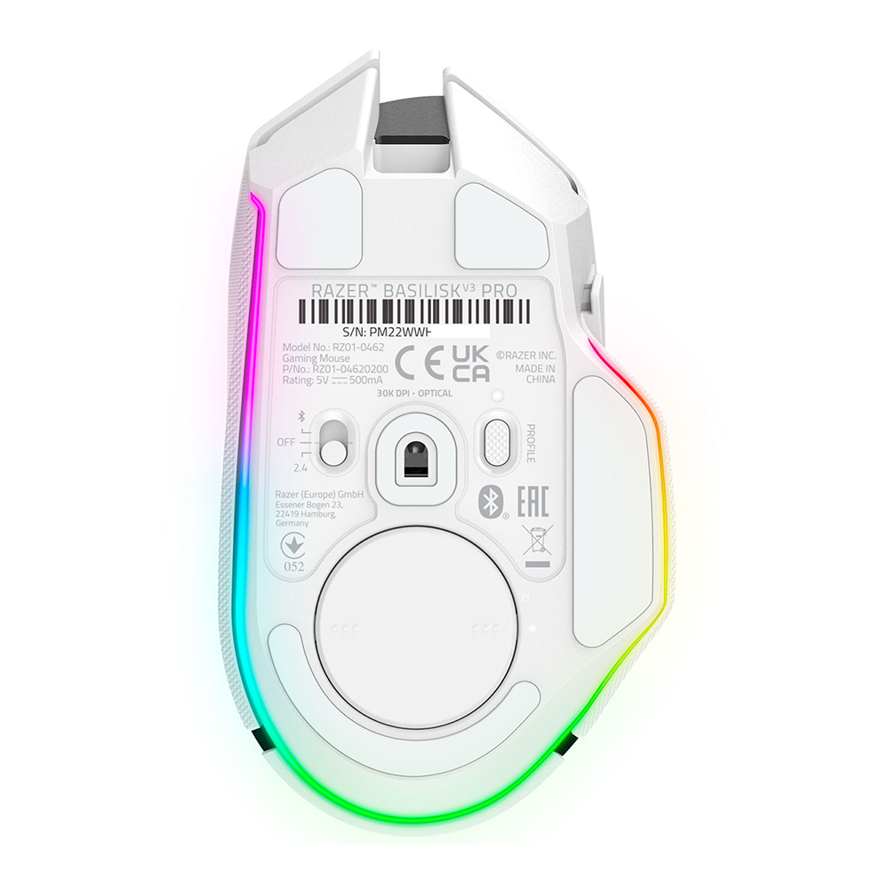 WIRELESS MOUSE (เมาส์ไร้สาย) RAZER BASILISK V3 PRO (WHITE)