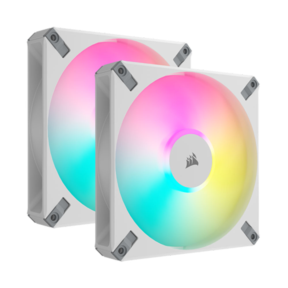 CASE FAN (พัดลมเคส) CORSAIR AF140 RGB ELITE WHITE DUAL PACK (CO-9050160-WW)