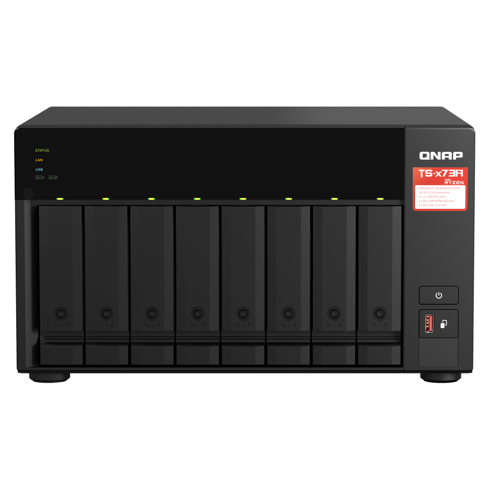 NAS (อุปกรณ์จัดเก็บข้อมูลบนเครือข่าย) QNAP 8 GB SODIMM DDR4 ( QNP-TS-873A-8G )