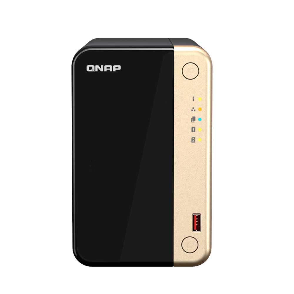 NAS (อุปกรณ์จัดเก็บข้อมูลบนเครือข่าย) QNAP  DESKTOP 8 GB ON BOARD  (QNP-TS-264-4G)