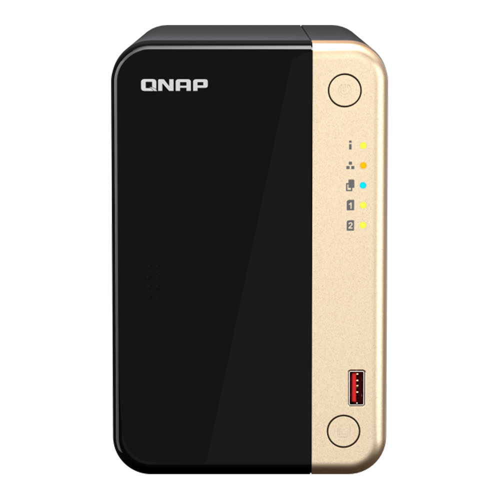 NAS (อุปกรณ์จัดเก็บข้อมูลบนเครือข่าย) QNAP TS-264-8G (2 BAY - INTEL CELERON N5095 - 8 GB)