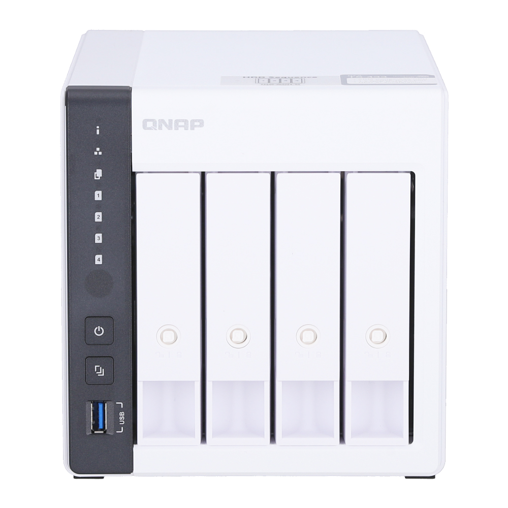 NAS (อุปกรณ์จัดเก็บข้อมูลบนเครือข่าย) QNAP TS-433 (4 BAY - ARM 4-CORE CORTEX-A55 - 4 GB ON BOARD)