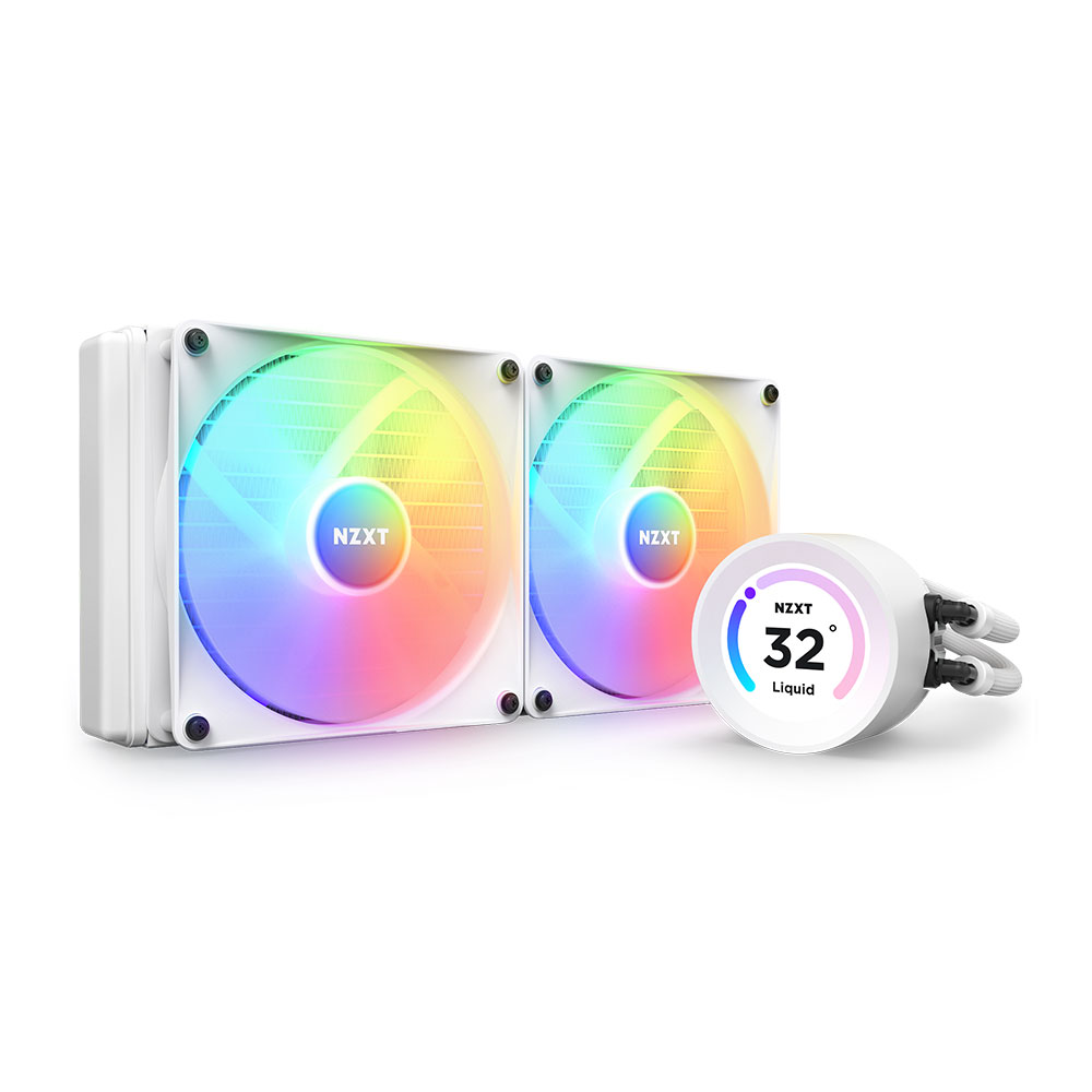 CPU LIQUID COOLER (ระบบระบายความร้อนด้วยน้ำ) NZXT KRAKEN ELITE 280 RGB WHITE