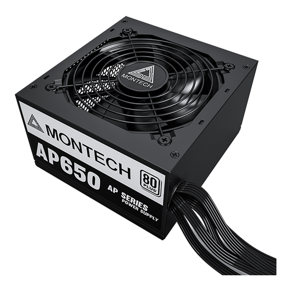 POWER SUPPLY (อุปกรณ์จ่ายไฟ) MONTECH AP 650W - 650W 80 PLUS BLACK ATX