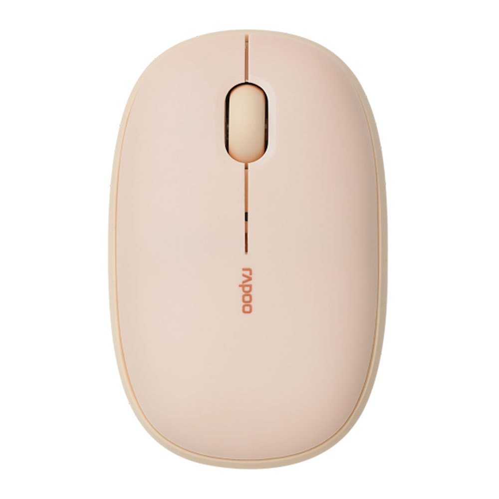 WIRELESS MOUSE (เมาส์ไร้สาย) RAPOO M650 SILENT MILKTEA BROWN
