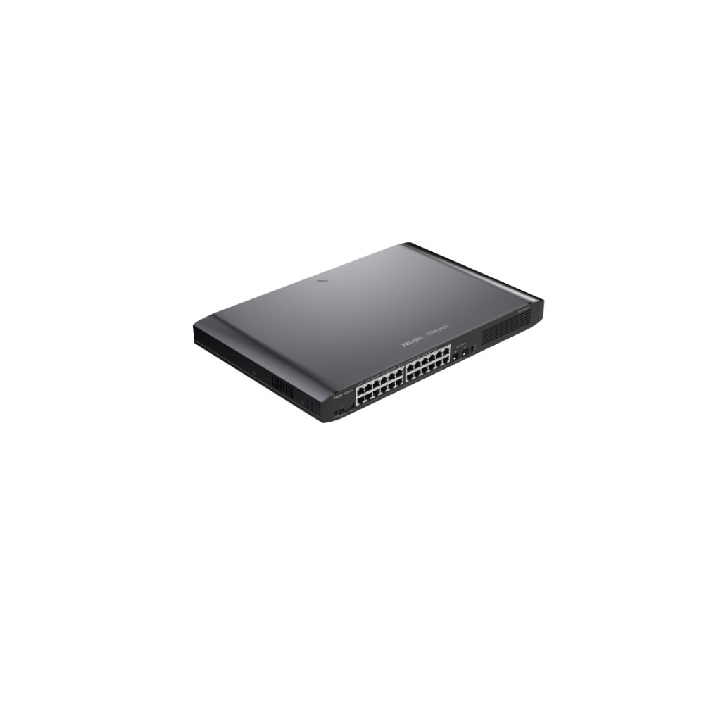 SWITCH (สวิตซ์) RUIJIE RG-ES226GC-P 26-PORT GIGABIT SMART CLOUD POE SWITCHES (RG-ES226GC-P) BLACK