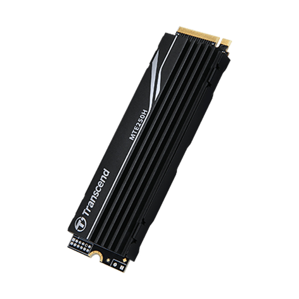 1 TB SSD (เอสเอสดี) TRANSCEND PCIE GEN4X4 NVME 3D TLC WITH DRAM(METAL HEATSINK) M.2 2280 (TCN-TS1TMTE250H)