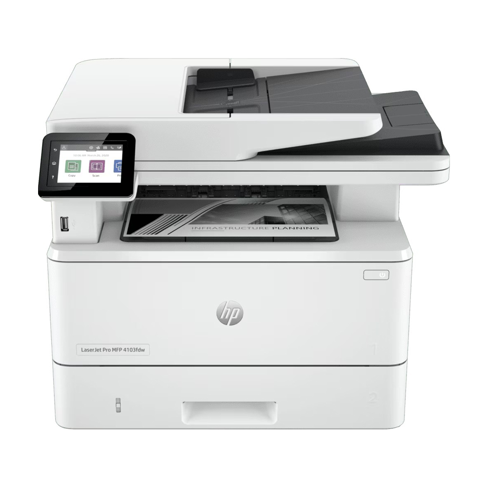 PRINTER (เครื่องพิมพ์) HP LASERJET PRO MFP 4103FDW (2Z629A) WHITE