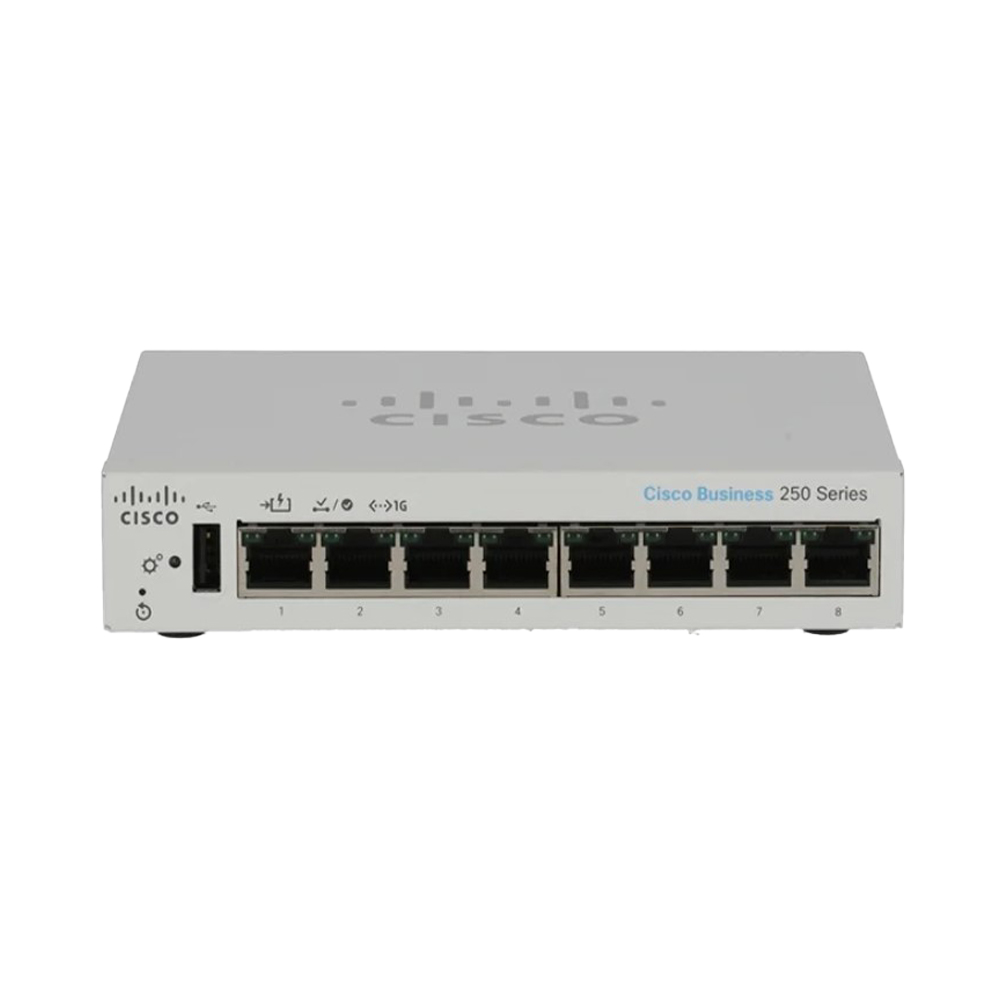 SWITCH (สวิตซ์) CISCO CBS250 SMART 8-PORT GE (CBS250-8T-D-EU)