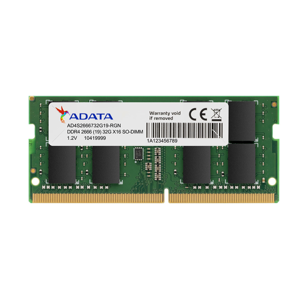 4GB DDR4 2666MHz RAM (หน่วยความจำ) ADATA 4 CHIP U-DIMM (AD4S26664G19-SGN)