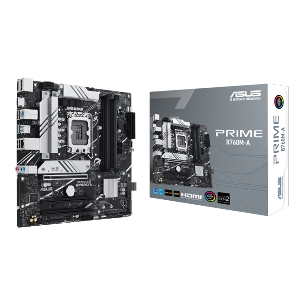 MAINBOARD (เมนบอร์ด) ASUS PRIME B760M-A - INTEL SOCKET 1700 DDR5 MICRO-ATX
