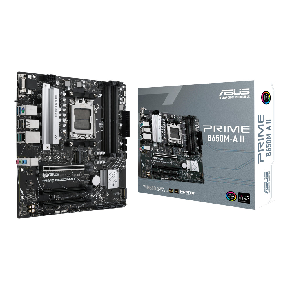 MAINBOARD (เมนบอร์ด) ASUS PRIME B650M-A II - AMD SOCKET AM5 DDR5 MICRO-ATX