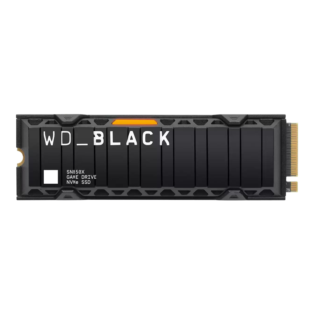 2 TB SSD (เอสเอสดี) WD BLACK SN850X WITH HEATSINK - PCIe 4x4/NVMe M.2 2280 (WDS200T2XHE)