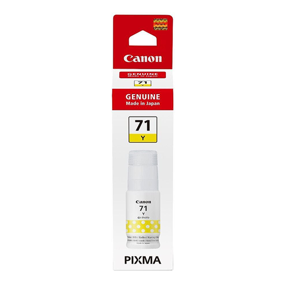 INK (หมึกสำหรับเครื่องพิมพ์) CANON GI-71Y