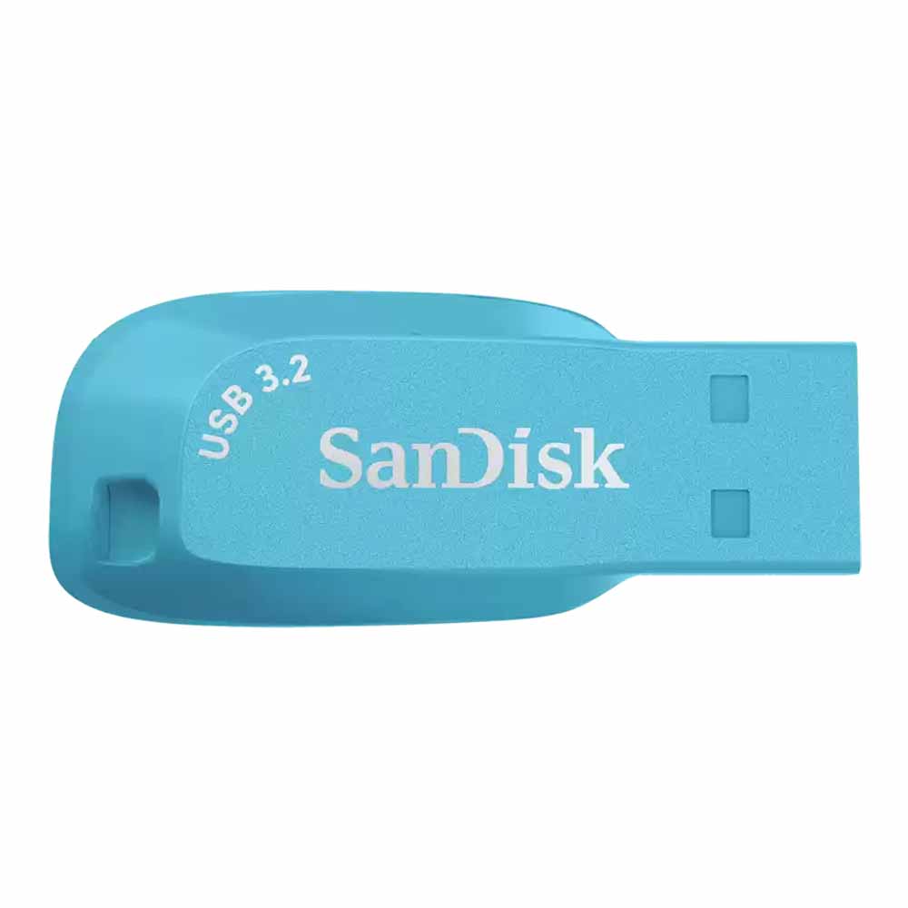 64 GB FLASH DRIVE (แฟลชไดร์ฟ) SANDISK ULTRA SHIFT USB 3.2 GEN 1 (BACHELOR BUTTON - BLUE) (SDCZ410-064G-G46BB)
