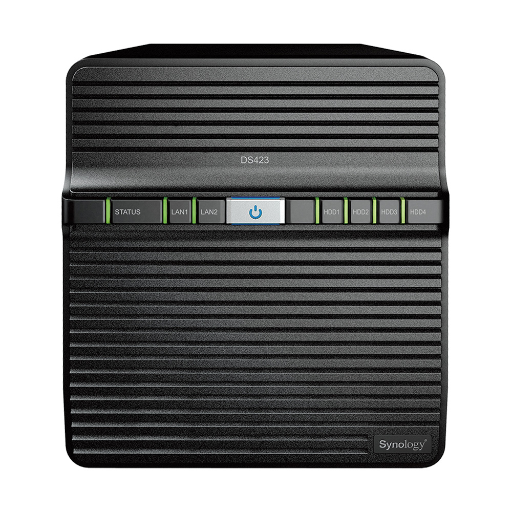 NAS (อุปกรณ์จัดเก็บข้อมูลบนเครือข่าย) SYNOLOGY DISKSTATION DS423 (4 BAY - REALTEK RTD1619B - 2 GB DDR4 NON-ECC)