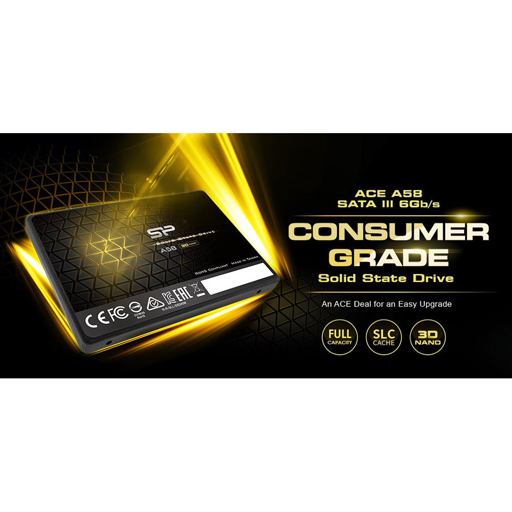 128 GB SSD (เอสเอสดี) SILICON POWER A58 - 2.5 INCH SATA3 (SP128GBSS3A58A25)