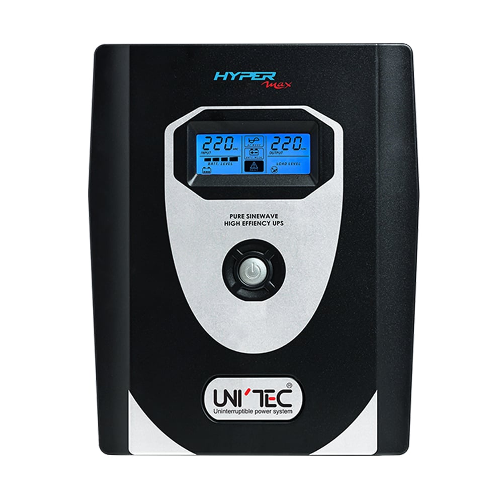 UPS (เครื่องสำรองไฟฟ้า) UNITEC HYPER MAX 2000VA/1400W - PURE SINE WAVE